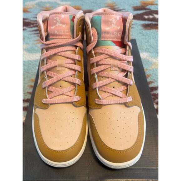 Nike Air Jordan 1 Size 8Y 9.5 Women Mid GG Lola Bunny Hares DS New 724072-730 - Picture 2 of 6